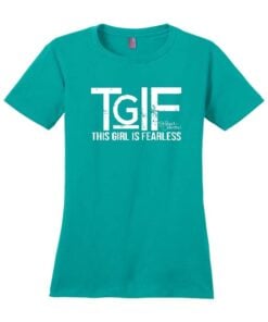 Stefanie Johnson TGIF This Girl Is Fearless Jade Crew Neck T-Shirt