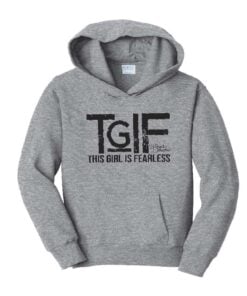 Stefanie Johnson TGIF This Girl Is Fearless Youth Oxford Hoodie