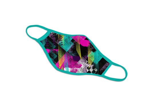 Coolwick Teal Cowabunga Dye Sublimated Mask - Image 2