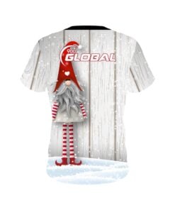 Alternative view of 900 Global Gnomes Christmas Holiday Time Coolwick Bowling Jersey