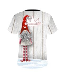 Alternative view of Brunswick Gnomes Christmas Holiday Time Coolwick Bowling Jersey