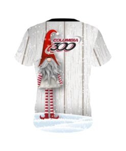 Alternative view of Columbia 300 Gnomes Christmas Holiday Time Coolwick Bowling Jersey