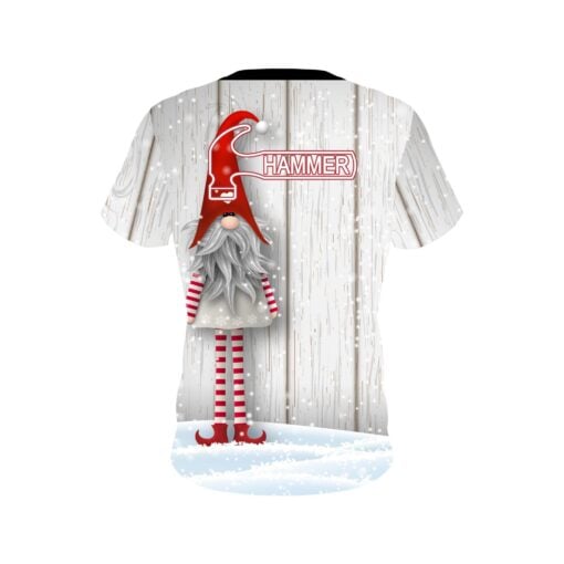 Hammer Gnomes Christmas Holiday Time Coolwick Bowling Jersey - Image 2