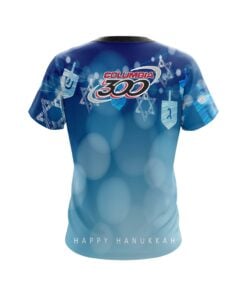 Alternative view of Columbia 300 Hanukkah Holiday Time Coolwick Bowling Jersey