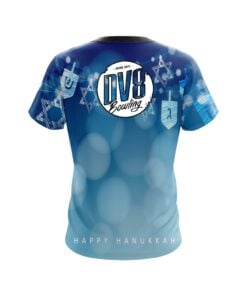 Alternative view of DV8 Hanukkah Holiday Time Coolwick Bowling Jersey