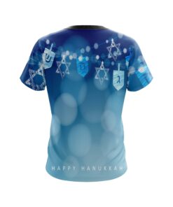 Alternative view of Plain Hanukkah Holiday Time Coolwick Bowling Jersey