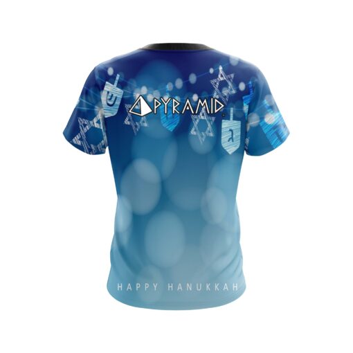 Pyramid Hanukkah Holiday Time Coolwick Bowling Jersey - Image 2