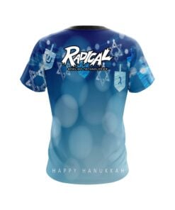 Alternative view of Radical Hanukkah Holiday Time Coolwick Bowling Jersey