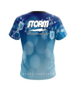 Alternative view of Storm Hanukkah Holiday Time Coolwick Bowling Jersey