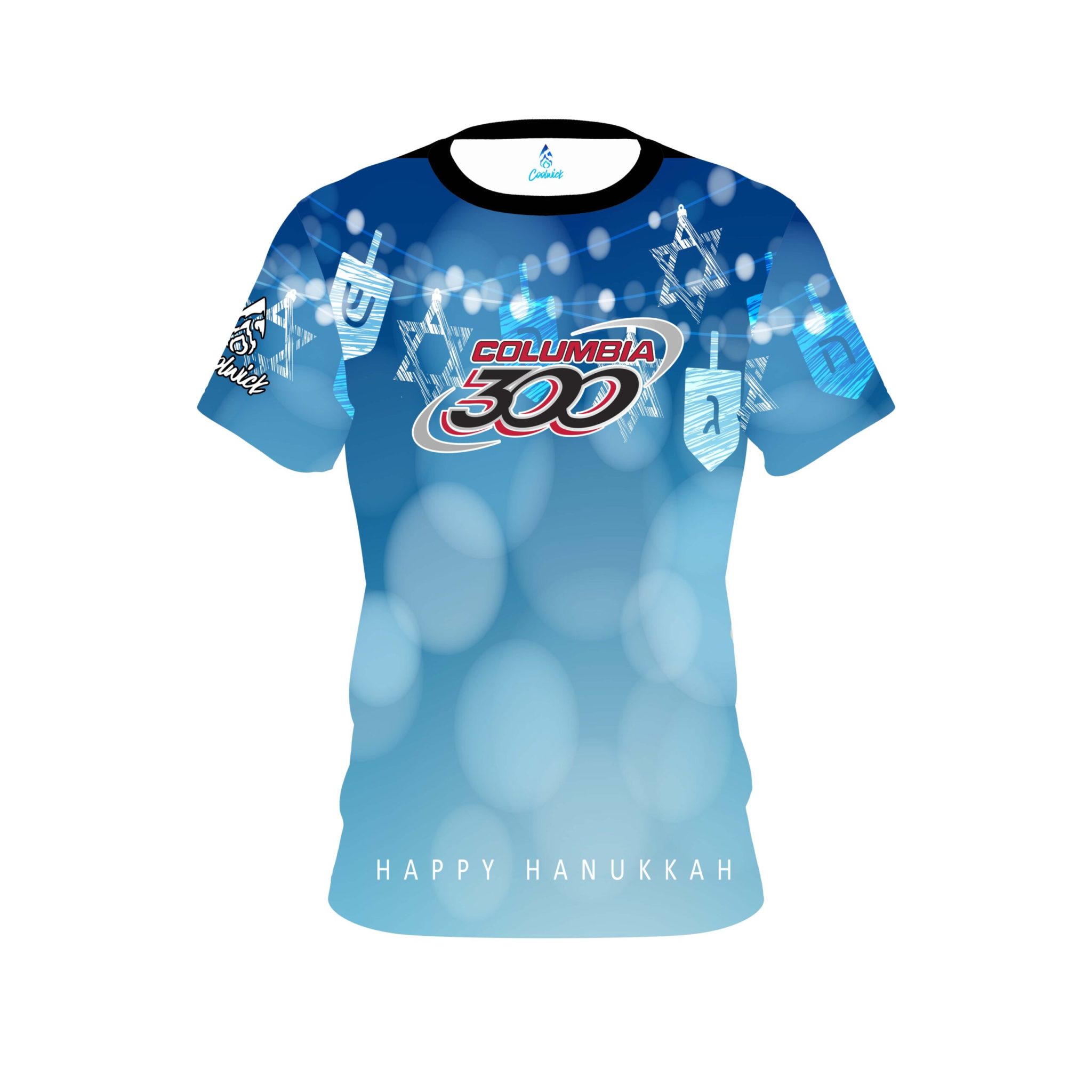 Columbia 300 Hanukkah Holiday Time Coolwick Bowling Jersey