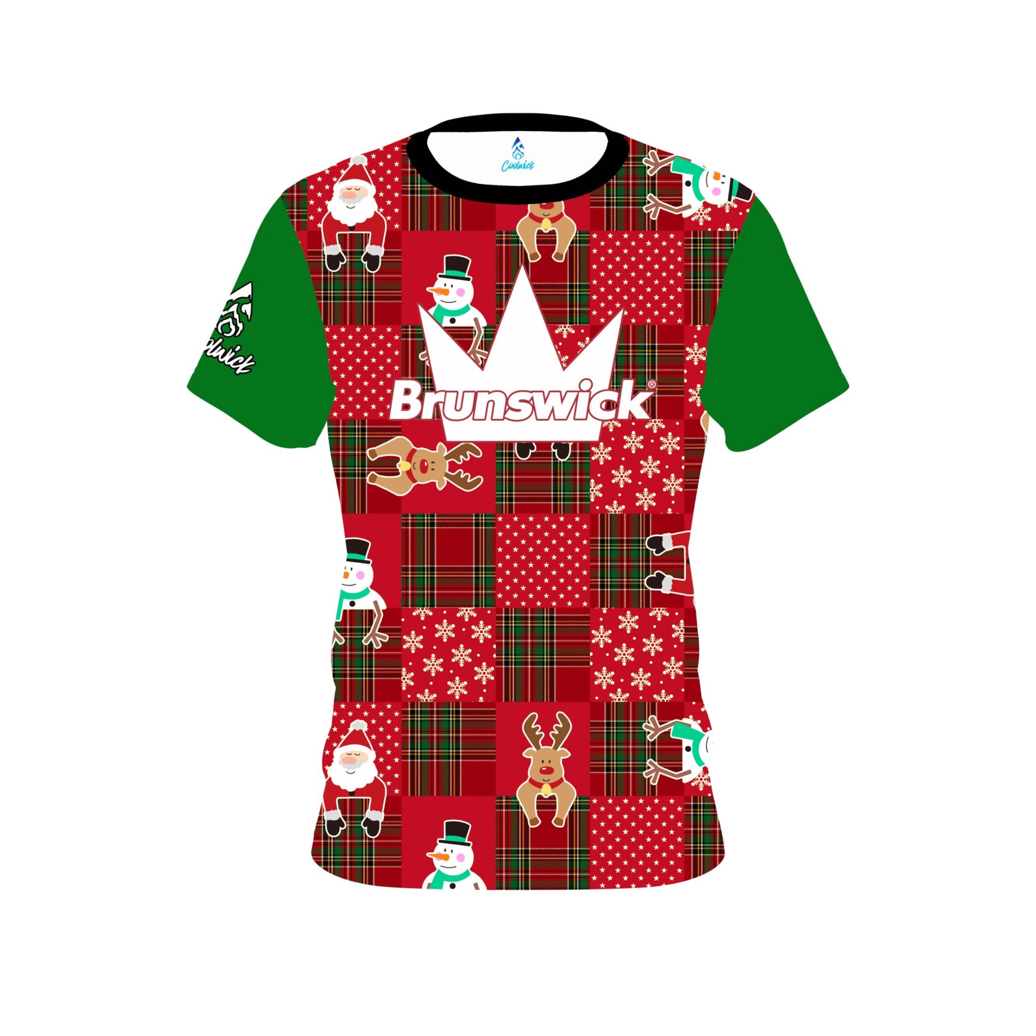 Brunswick Ugly Sweater Christmas Quilt Holiday Time Coolwick Bowling Jersey