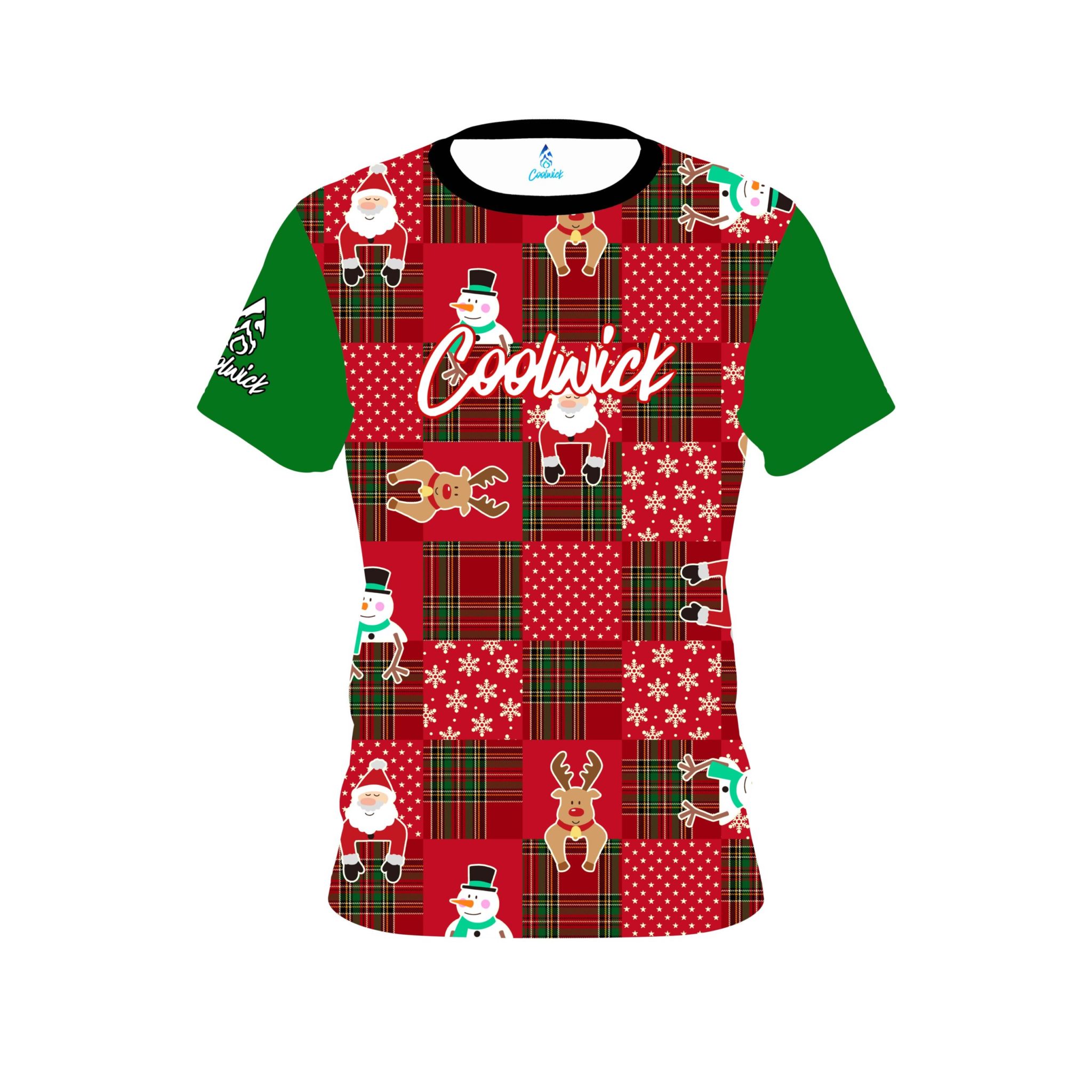 Signature Coolwick Ugly Sweater Christmas Quilt Holiday Time Bowling Jersey