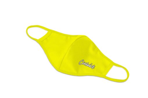 Coolwick Bright Yellow Dye Sublimated Mask - Image 2