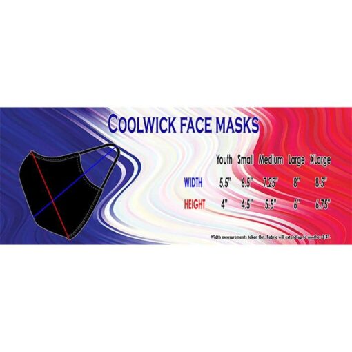 Wisconsin YBT Coolwick Black Purple Dye Sublimated Mask - Image 3