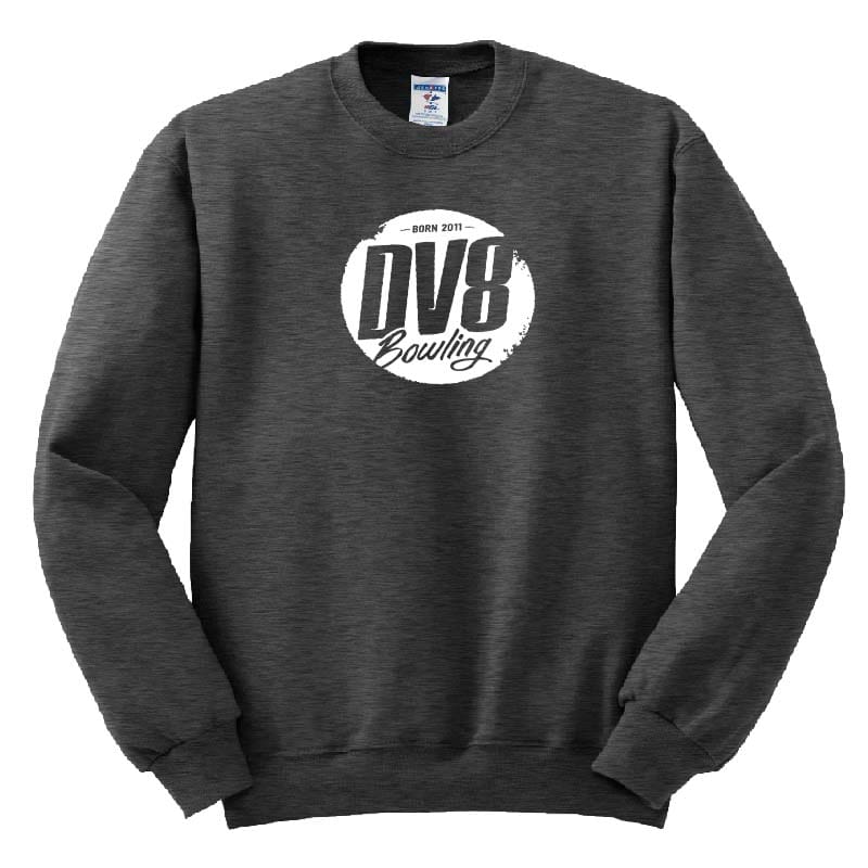 DV8 Mens Black Heather Crewneck Coolwick Sweatshirt
