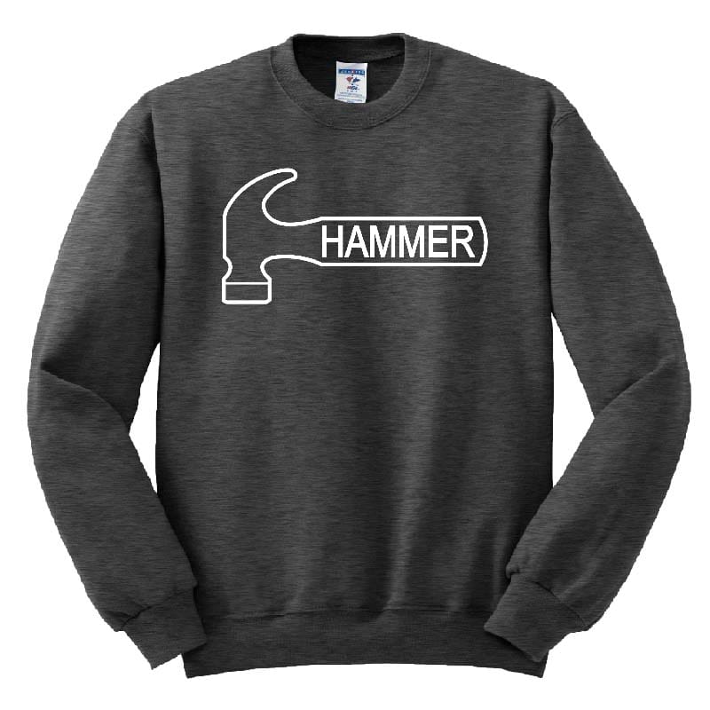 Hammer Mens Black Heather Crewneck Coolwick S...