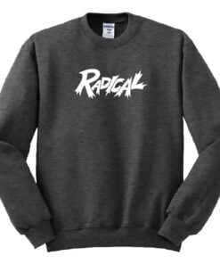 Radical Mens Black Heather Crewneck Coolwick Sweatshirt