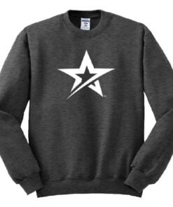 Roto Grip Mens Black Heather Crewneck Coolwick Sweatshirt