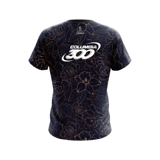 Columbia 300 Navy rose gold CoolWick Bowling Jersey - Image 2