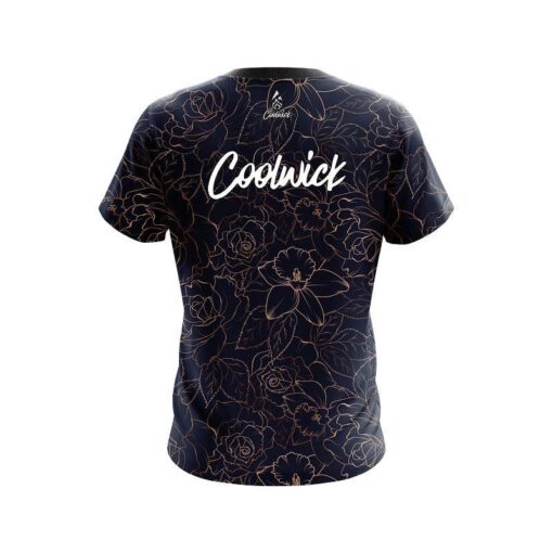 Signature Coolwick logo Navy rose gold  Bowling Jersey - Image 2