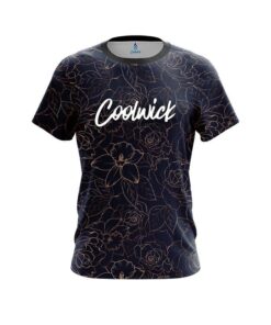 Signature Coolwick logo Navy rose gold  Bowling Jersey