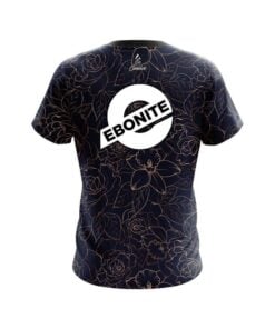 Alternative view of Ebonite Navy rose gold CoolWick Bowling Jersey