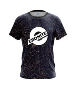 Ebonite Navy rose gold CoolWick Bowling Jersey