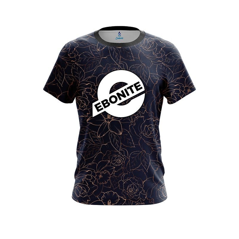 Ebonite Navy rose gold CoolWick Bowling Jersey