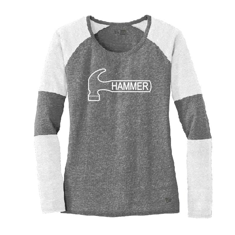 Hammer Womens Grey Coolwick Long Sleeve Baseball Tee XL