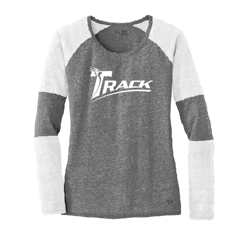 Track Womens Grey Coolwick Long Sleeve Baseball Tee Small
