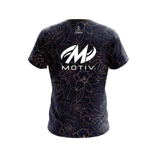 Motiv Navy rose gold CoolWick Bowling Jersey - Image 2