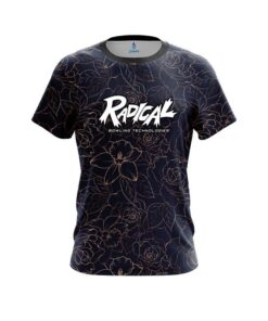 Radical Navy rose gold CoolWick Bowling Jersey