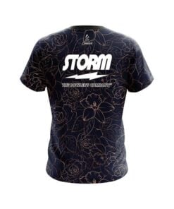 Alternative view of Storm Navy rose gold CoolWick Bowling Jersey