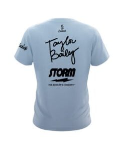 Alternative view of Storm Taylor Bailey Blue Slate CoolWick Bowling Jersey