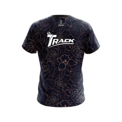 Track Navy rose gold CoolWick Bowling Jersey - Image 2
