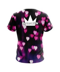 Alternative view of Brunswick Valentines Hearts Coolwick Bowling Jersey
