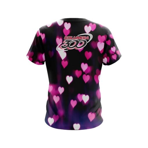 Columbia 300 Valentines Hearts Coolwick Bowling Jersey - Image 2
