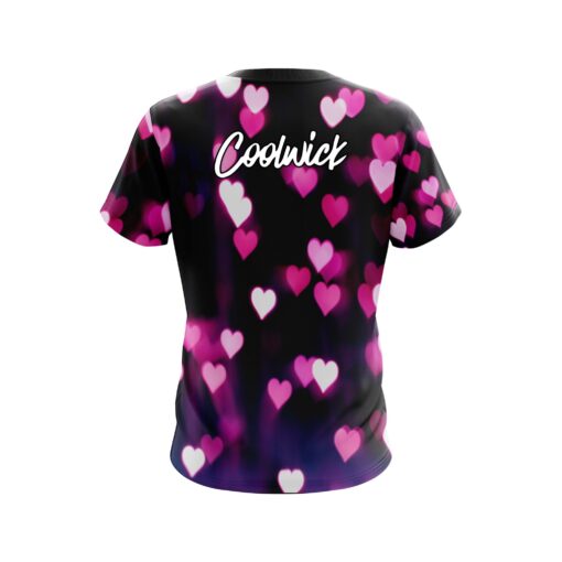 Signature logo Valentines Hearts Coolwick Bowling Jersey - Image 2