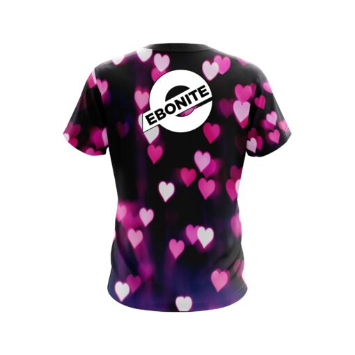 Ebonite Valentines Hearts Coolwick Bowling Jersey - Image 2