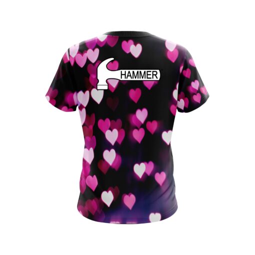 Hammer Valentines Hearts CoolWick Bowling Jersey - Image 2