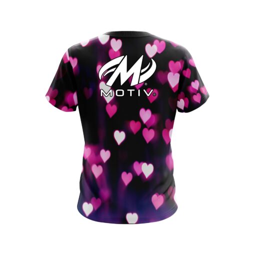 Motiv Valentines Hearts Coolwick Bowling Jersey - Image 2