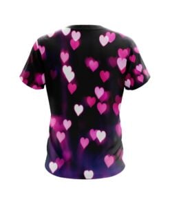 Alternative view of Plain Valentines Hearts Coolwick Bowling Jersey