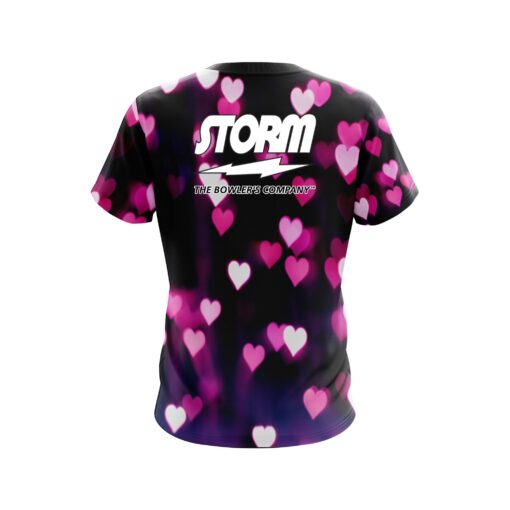 Storm Valentines Hearts Coolwick Bowling Jersey - Image 2