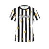 Signature logo Valentines Black and White Stripes Hearts Coolwick Bowling Jersey