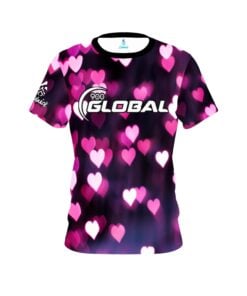 900 Global Valentines Hearts Coolwick Bowling Jersey
