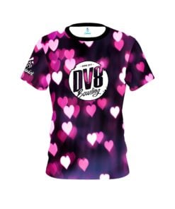 DV8 Valentines Hearts Coolwick Bowling Jersey