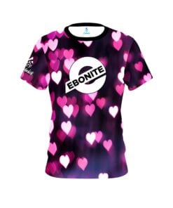 Ebonite Valentines Hearts Coolwick Bowling Jersey