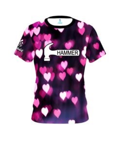Hammer Valentines Hearts CoolWick Bowling Jersey