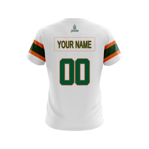 U Miami Away Football CoolWick Bowling Jersey - Image 2