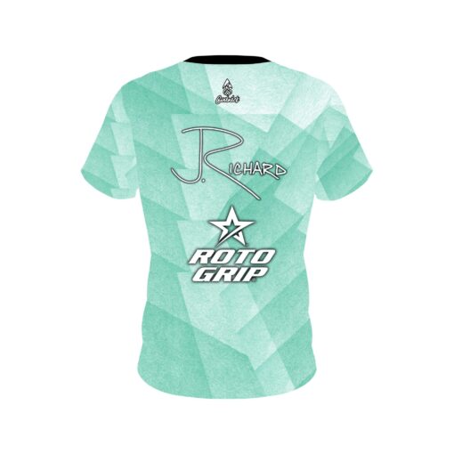 Jordan Richard Green Geometric Replica CoolWick Bowling Jersey - Image 2